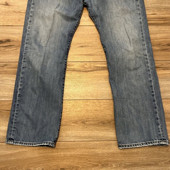 Men's Levis 501 Original Fit Denim Jeans SZ 36x30 Blue Button Fly Modern Red Tab - Picture 3 of 13